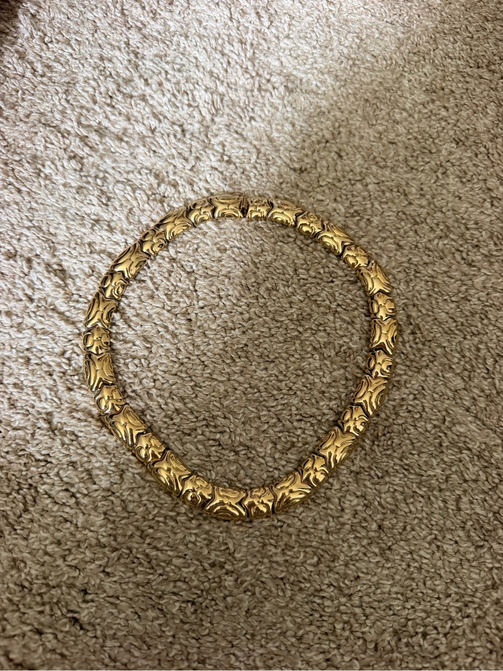 Gold Link Statement Necklace